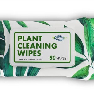 Plant Cleaning Wipes - Extra Thick Waffle-Weave Wipes Clean & Protect Leaves, Improve Photosynthesis