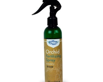 Weekly Orchid Liquid Plant Food Spray - 8 oz fine Mist Spray Bottle with urea Free 20-10-20 NPK Plant Fertilizer