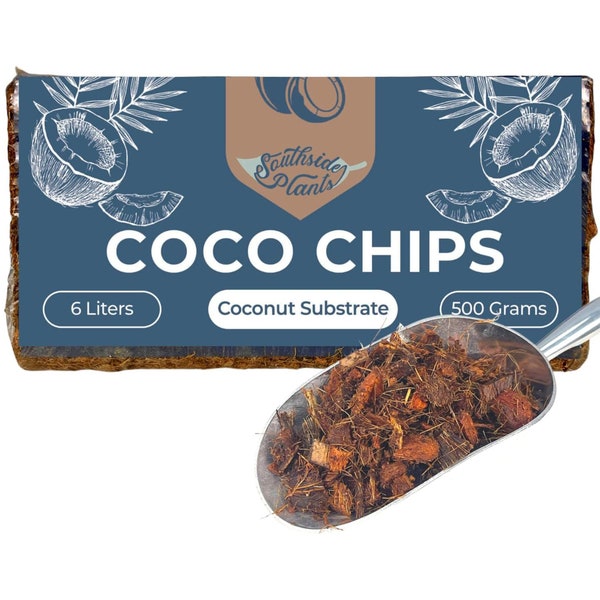 Coco Chip - Substrat de noix de coco compressé pour l'aération du terreau - Biologique et respectueux de l'environnement