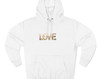Sudadera con capucha de polar de tres paneles