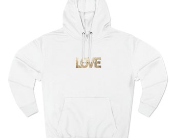 Sudadera con capucha de polar de tres paneles