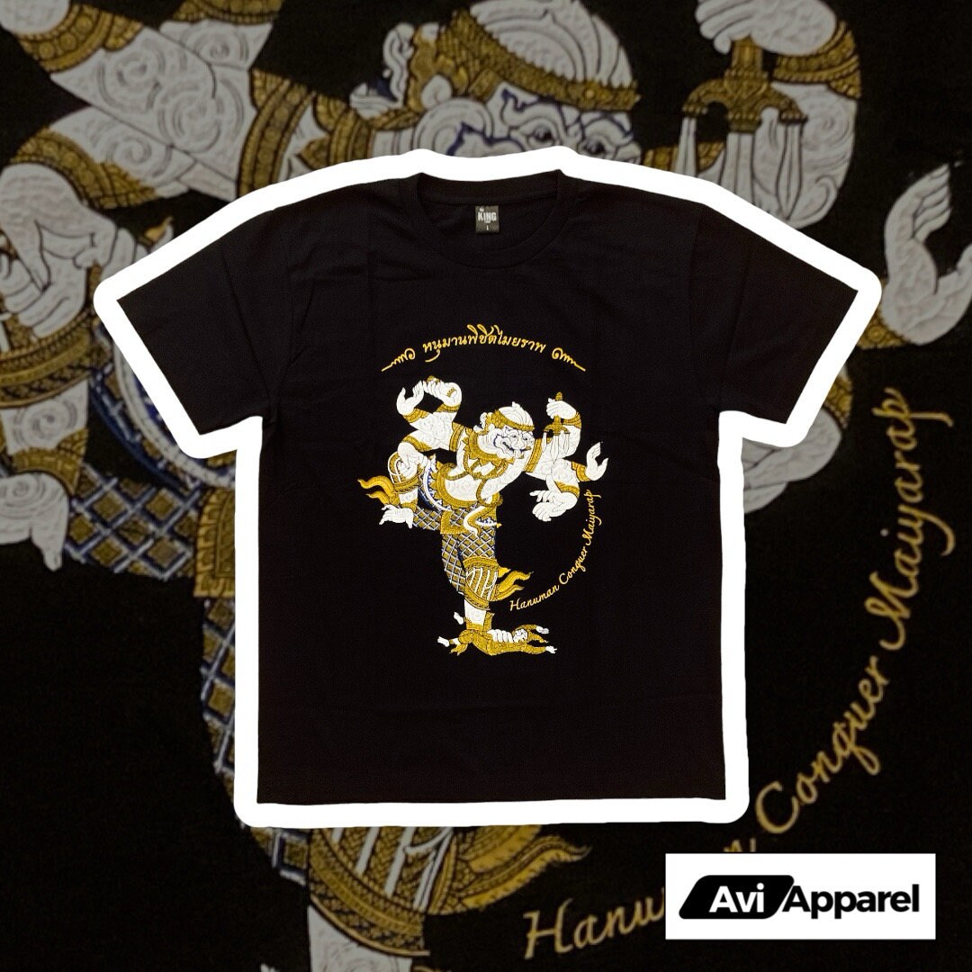 T-Shirt Muay Thai Uomo Hanuman – Traspirante E Asciugatura Rapida In Poliestere 100%, 140 G/m², Per Allenamento E Lifestyle