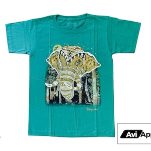 Premium Thai Elephant Textured Graphic T-Shirt - Thai Tshirt, Thai Elephant Tshirt, Chang Tshirt, Thai White Elephant Tshirt