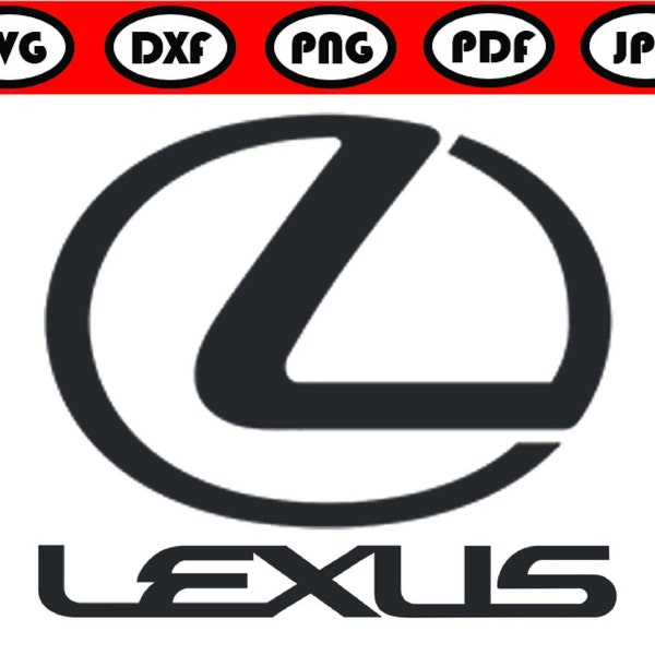 Lexus Logo, Lexus SVG DXF files, Digital download, Vector file, Svg cut files, Laser cut file, Lexus Design, Vector, Car Logo