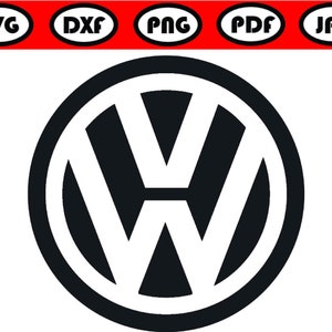 Volkswagen Logo, Volkswagen SVG DXF files, Digital download, Vector file, Svg cut files, Laser cut file, Volkswagen Design, Vector, Car Logo