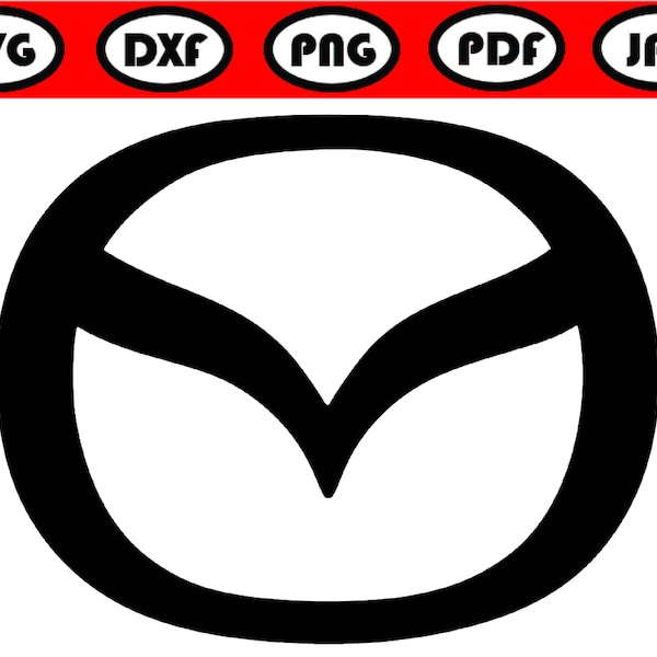 Mazda Logo, Mazda SVG DXF files, Digital download, Vector file, Svg cut files, Laser cut file, Mazda Design, Vector, Car Logo