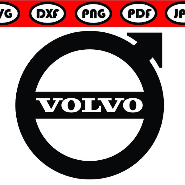 Volvo Logo, Volvo SVG DXF files, Digital download, Vector file, Svg cut files, Laser cut file, Volvo Design, Vector, Car Logo