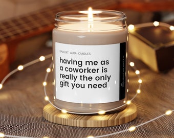 Having Me As A Coworker Scented Soy Candle, 9oz| Coworker Gift | Gift for Her | Gift For Him | Birthday Gift| Funny Candle| Thank You Gift