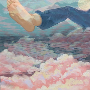 Cartão postal de ilustração