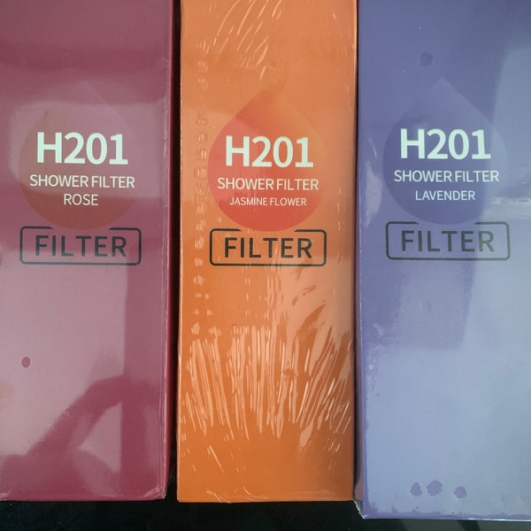 Filtro de cabezal de ducha perfumado, purificador de vitaminas, suavizante de agua dura