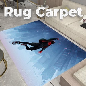 Alfombra personalizada de Spiderman: decoración antideslizante para habitación infantil
