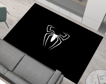 Superhero Spider Rug: Personalized Kid&#39;s Room Carpet