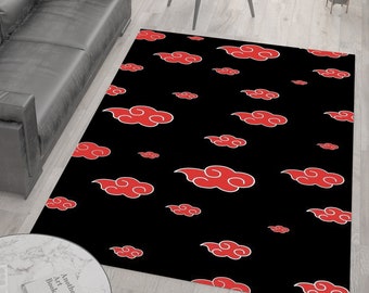 Anime Cloud Rug: Modern Manga Art, Kids Room Decor