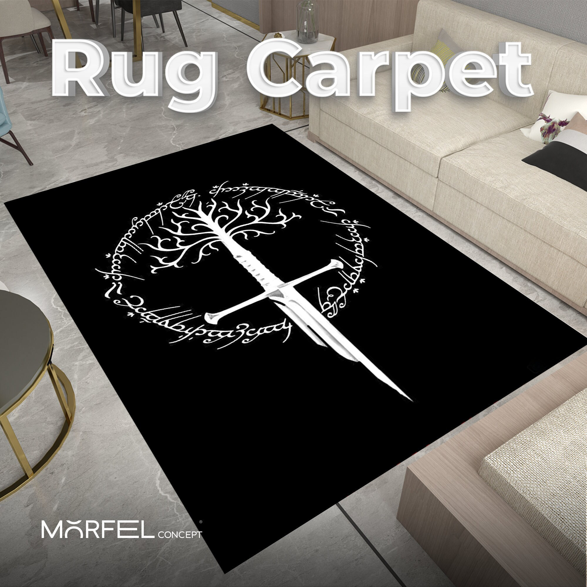 Lord of the Rings Rug: Movie Legend, Kids Room Decor