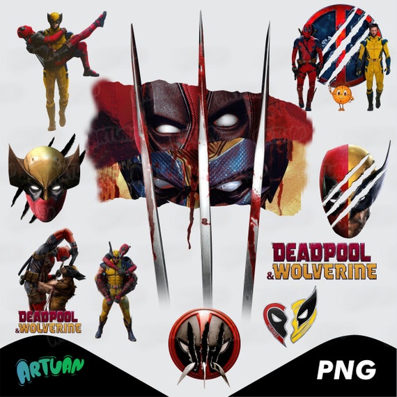 Deadpool Wolverine PNG, clip art , file art , sublimation