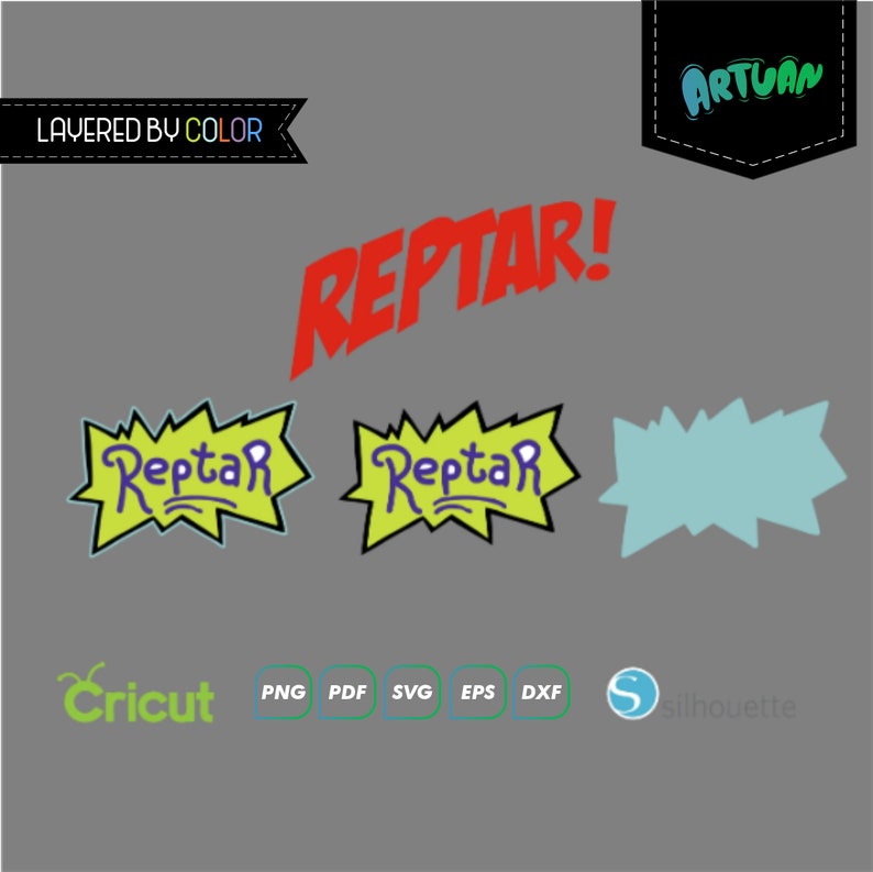 Bundle Reptar RUGRATS ,cricut, Silhouette, Svg, Eps, Pdf, Png, Instant ...