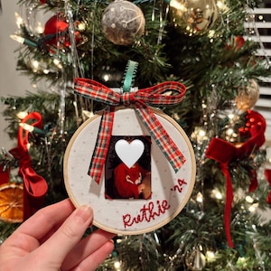 Keepsake Hand Embroidered Ornament - Pattern