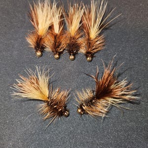 Brown/Tan Woolly Bugger Jig (2 pack)