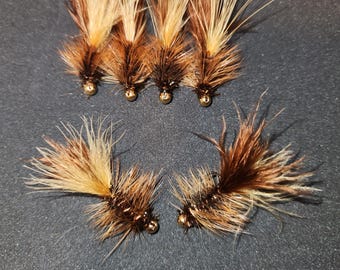 Brown/Tan Woolly Bugger Jig (2 pack)