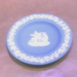 Pegasus & The Muses: A Timeless Tribute to Artistic Inspiration—Rare Wedgwood Blue Jasperware Trinket Dish