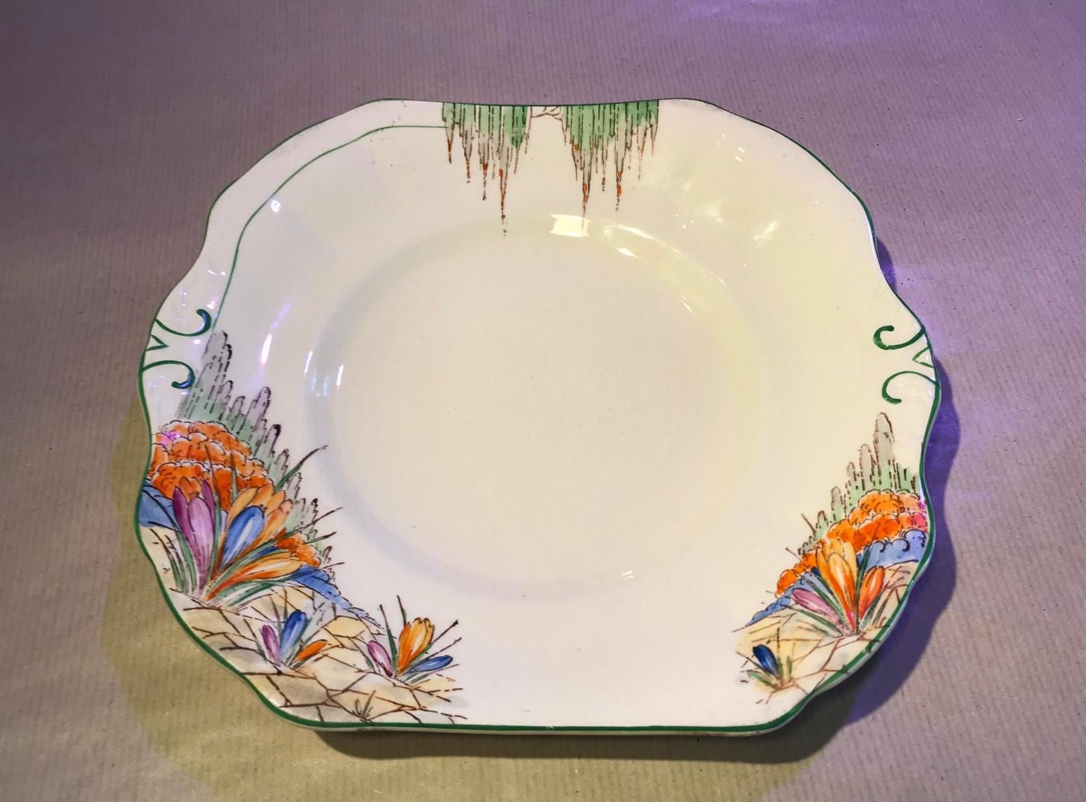 【BURSLEM】アンティーク　プレート BURSLEM】アンティーク プレート