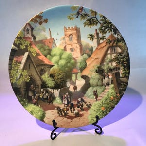Coalport Fine Bone China Plate: The Village School by Robert Hersey