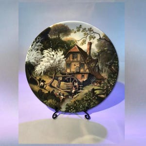 Coalport Fine Bone China Plate: The Old Mill, Country Village Series