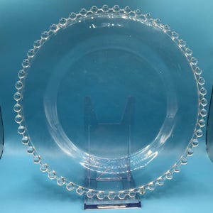 Vintage Imperial Glass Candlewick Salad Plate: Mid-Century American Artistry