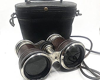 Exquisiter antiker Jockey Club of Paris Sportbrille - eine seltene Fusion von Pariser Eleganz und Londoner Handwerkseinzelverkauf (1894-1910)
