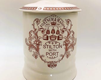 Vintage Eleganz trifft auf zeitlose Tradition: Fortnum & Mason Stilton mit Port-Porzellan-Vorratsdose