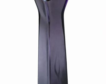 Vase vintage Royal Gallery en cristal améthyste : un chef-d'œuvre italien exquis