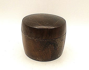 Vintage Wurzelholz Deckel-Schmuckschatulle - Miniatur-Mahagoni-Aufbewahrung