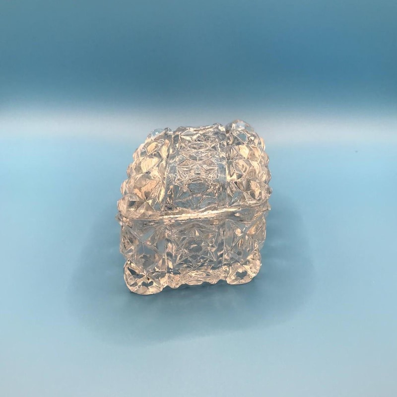 Crystal Trinket Box Square - Etsy UK