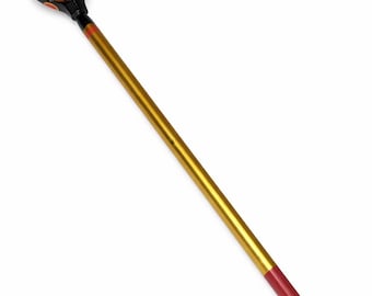 Discover the Exquisite Vintage Long-Stemmed Khokhloma Wooden Spoon