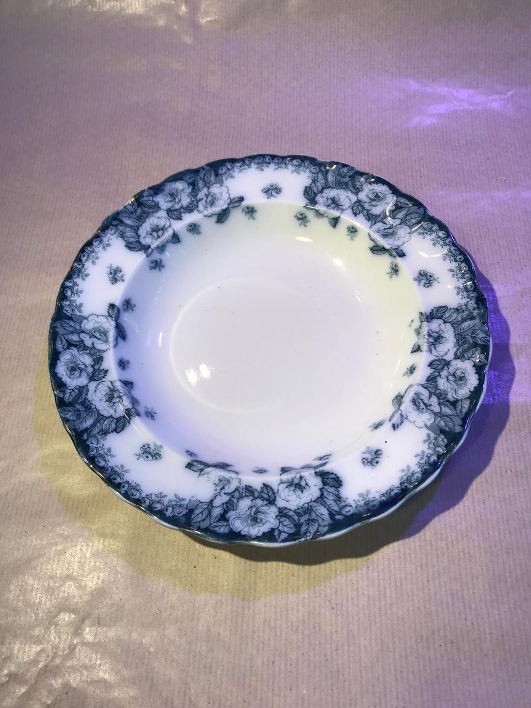 Timeless Elegance: Antique English Rose Pattern Plate From Furnivals ...