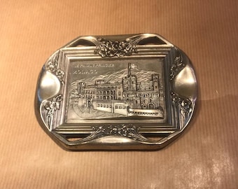 Vintage Orfear Paris Aschenbecher: Art Deco Le Palast Princier Monaco