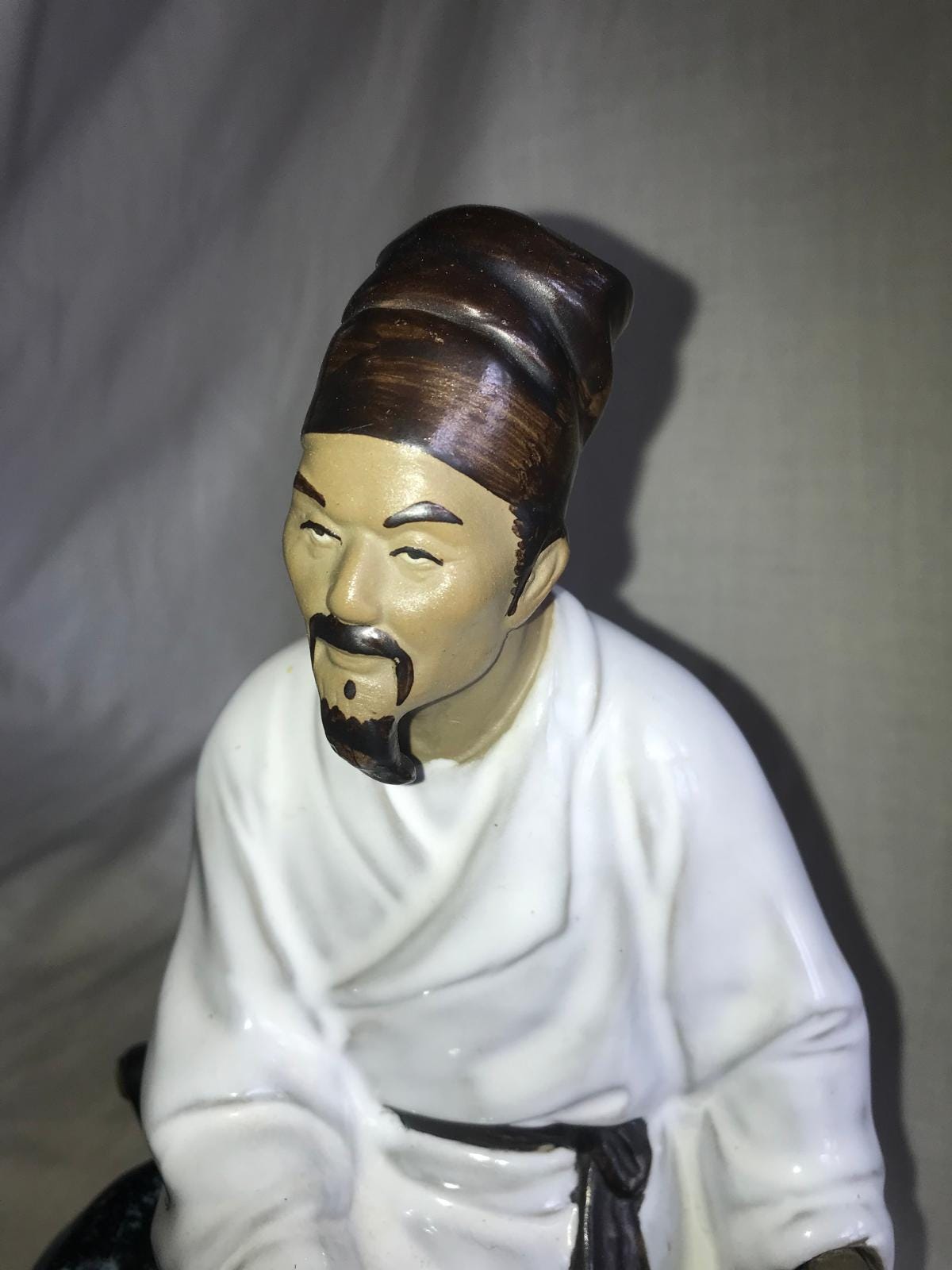 ヴィンテージ 石観泥人学者像：中国陶芸、知恵の象徴（23 cm） - Etsy 日本