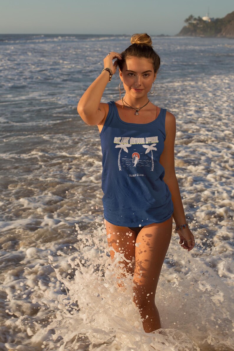 Surf Club Tank Top: Verliere dich, Outdoor-Bekleidung, Unisex Bademode Bild 7