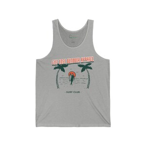 Surf Club Tank Top: Verliere dich, Outdoor-Bekleidung, Unisex Bademode Bild 3