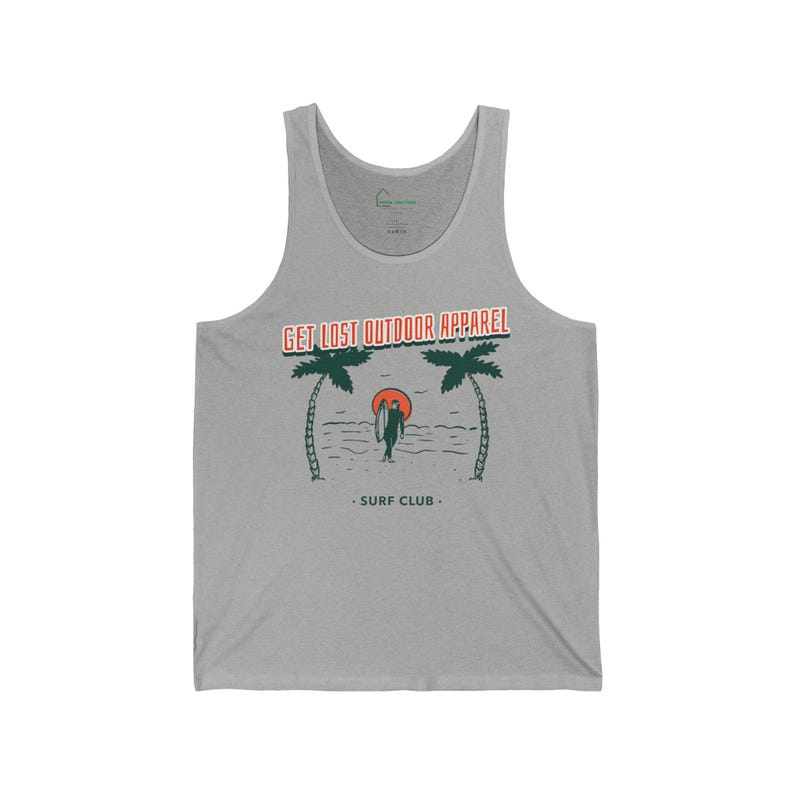 Surf Club Tank Top: Verliere dich, Outdoor-Bekleidung, Unisex Bademode Bild 3