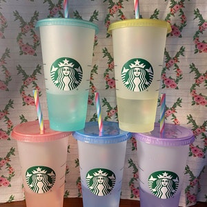 Starbucks color changing cold cups