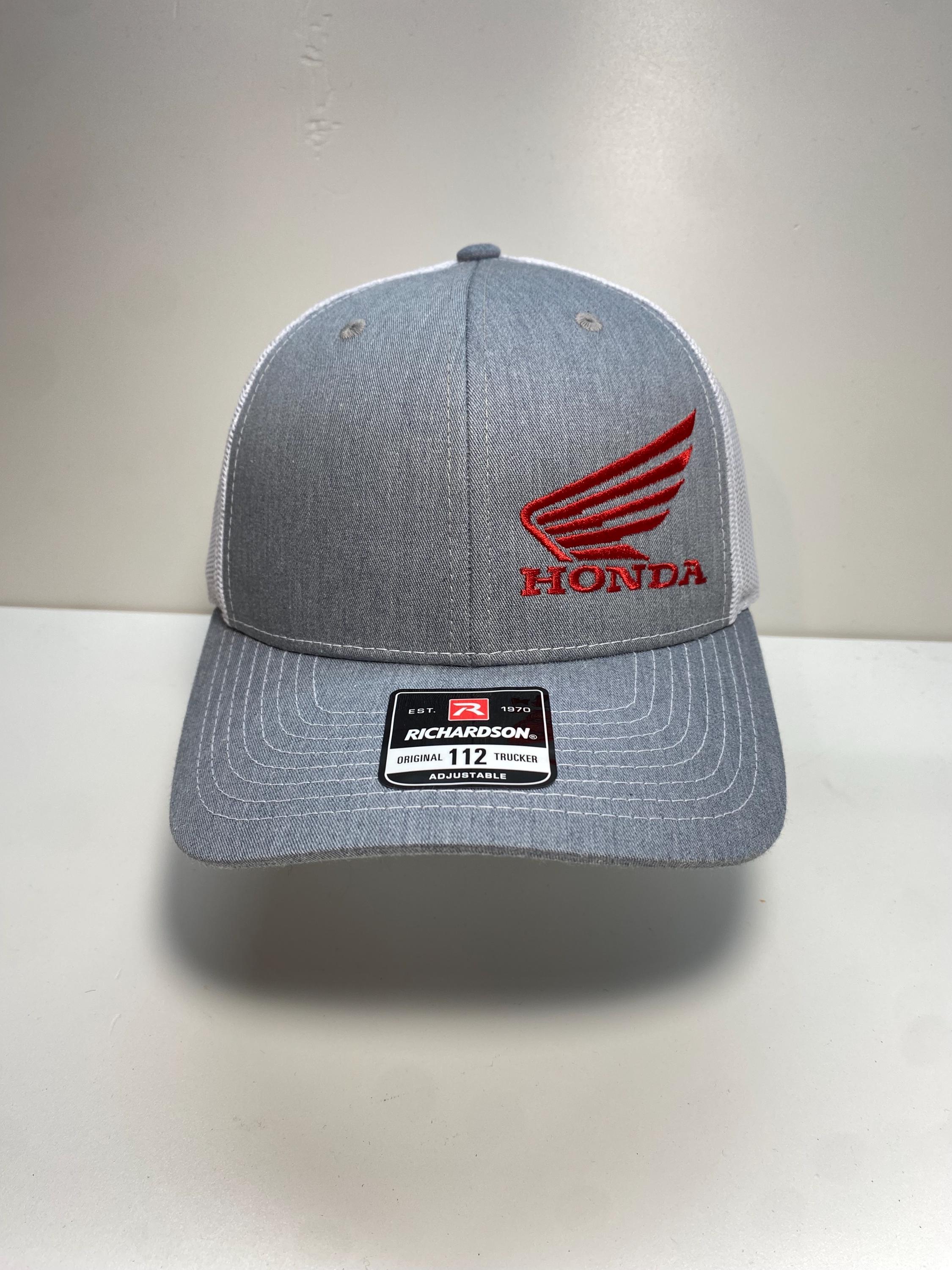 Honda Motorcycles Hat Cap Wing Logo MX SXS Mesh Snapback Gray Retro Vintage Styl Honda Heritage Hat - Honda by CPTN Apparel Company, LLC main image 2