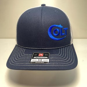 Colt firearms logo hat, embroidered Richardson 112 SnapBack