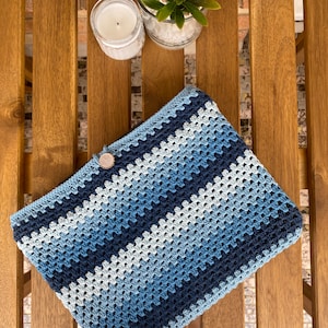 Capa de crochê para iPad / capa para notebook / capa para tablet faça você mesmo / capa de livro feita à mão, apenas um padrão, presente fácil e especial