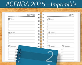 Afdrukbare agenda 2025 - wekelijks - afzonderlijke maanden - maandplanners - uitgaven - notities - afdrukbare PDF-bestanden - ZEER COMPLEET