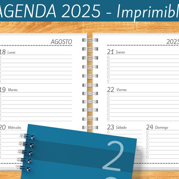 Afdrukbare agenda 2025 - wekelijks - afzonderlijke maanden - maandplanners - uitgaven - notities - afdrukbare PDF-bestanden - ZEER COMPLEET