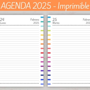 Agenda 2025 do druku-codziennie-jeden dzień na stronę-planiści miesięczny-wydatki-notatki-pliki PDF do druku-bardzo kompletne
