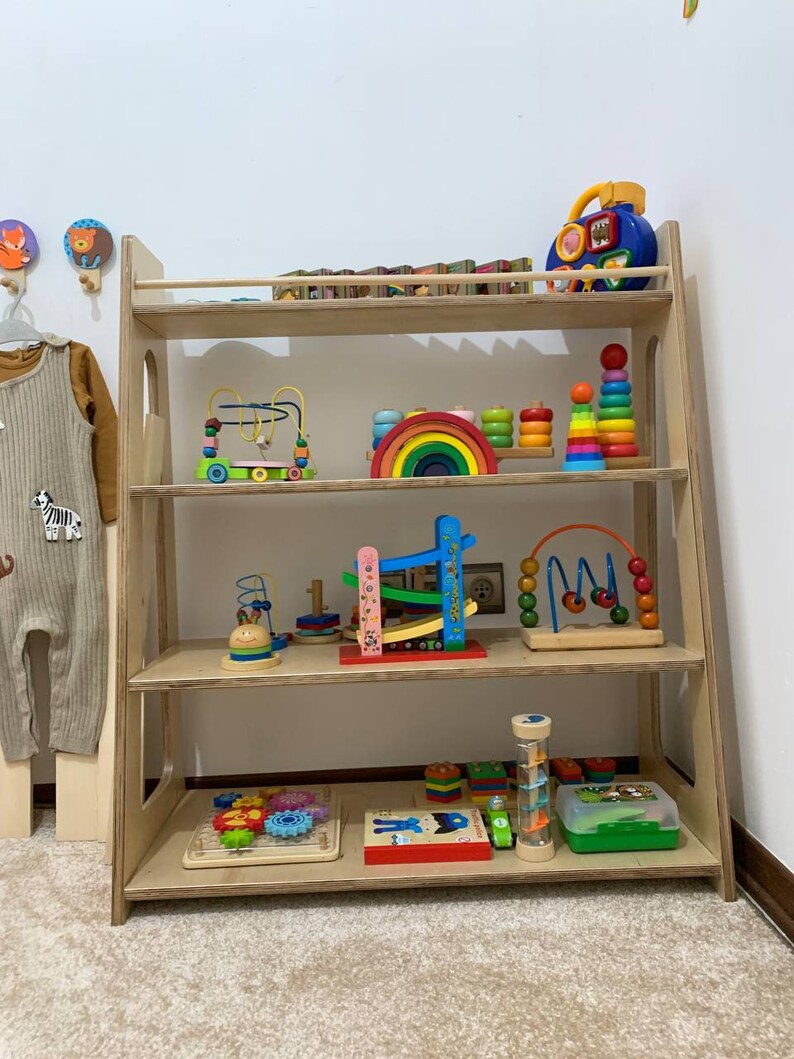 Montessori Floor Bookshelf Build Plan Tutorial Videos CNC File Etsy