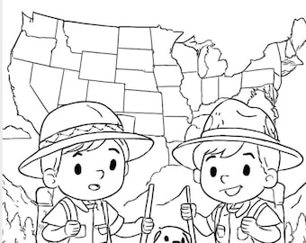 Lewis and Clark coloring book