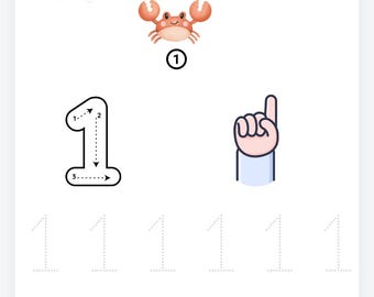 Tracing Numbers 1-10